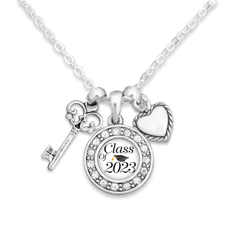 Key & Heart Class of 2023 Necklace