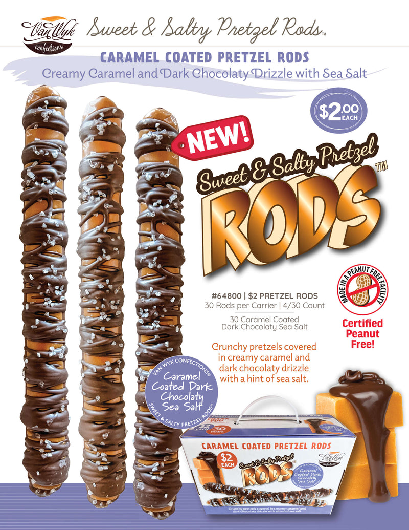 $2 Caramel Sea Salt Pretzel Rods